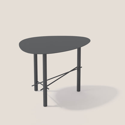 Cookie tavolino alto da salotto in metallo grafite