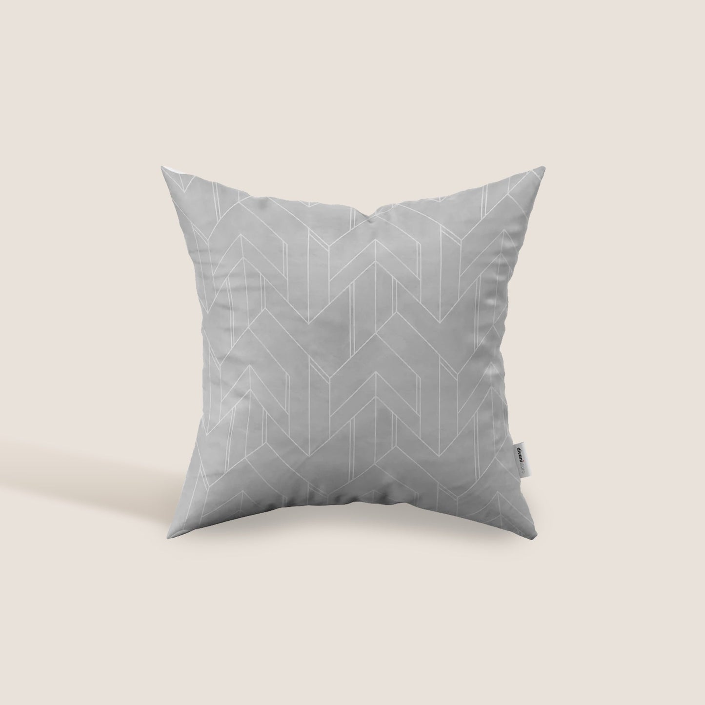Cuscino decorativo geometrico in velluto Impermeabile disponibile in diverse colorazioni grigio