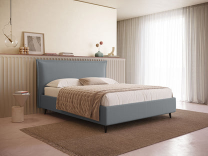 Hans letto contenitore imbottito minimal in tessuto simil cotone impermeabile T19 carta da zucchero 