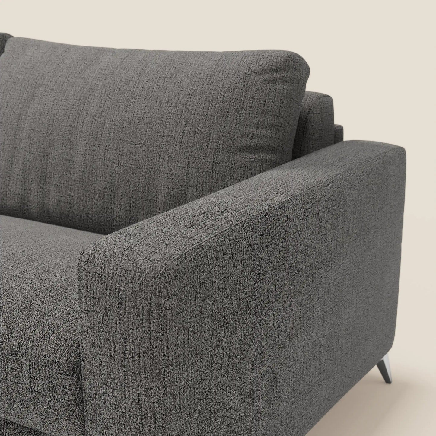 Alaya Divano letto matrimoniale dai morbidi cuscini in tessuto impermeabile T03 antracite