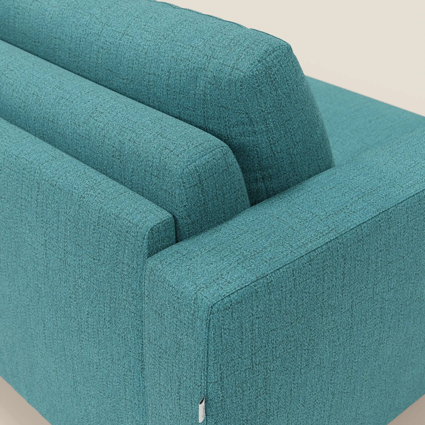 Alaya Divano letto matrimoniale dai morbidi cuscini in tessuto impermeabile T03 azzurro