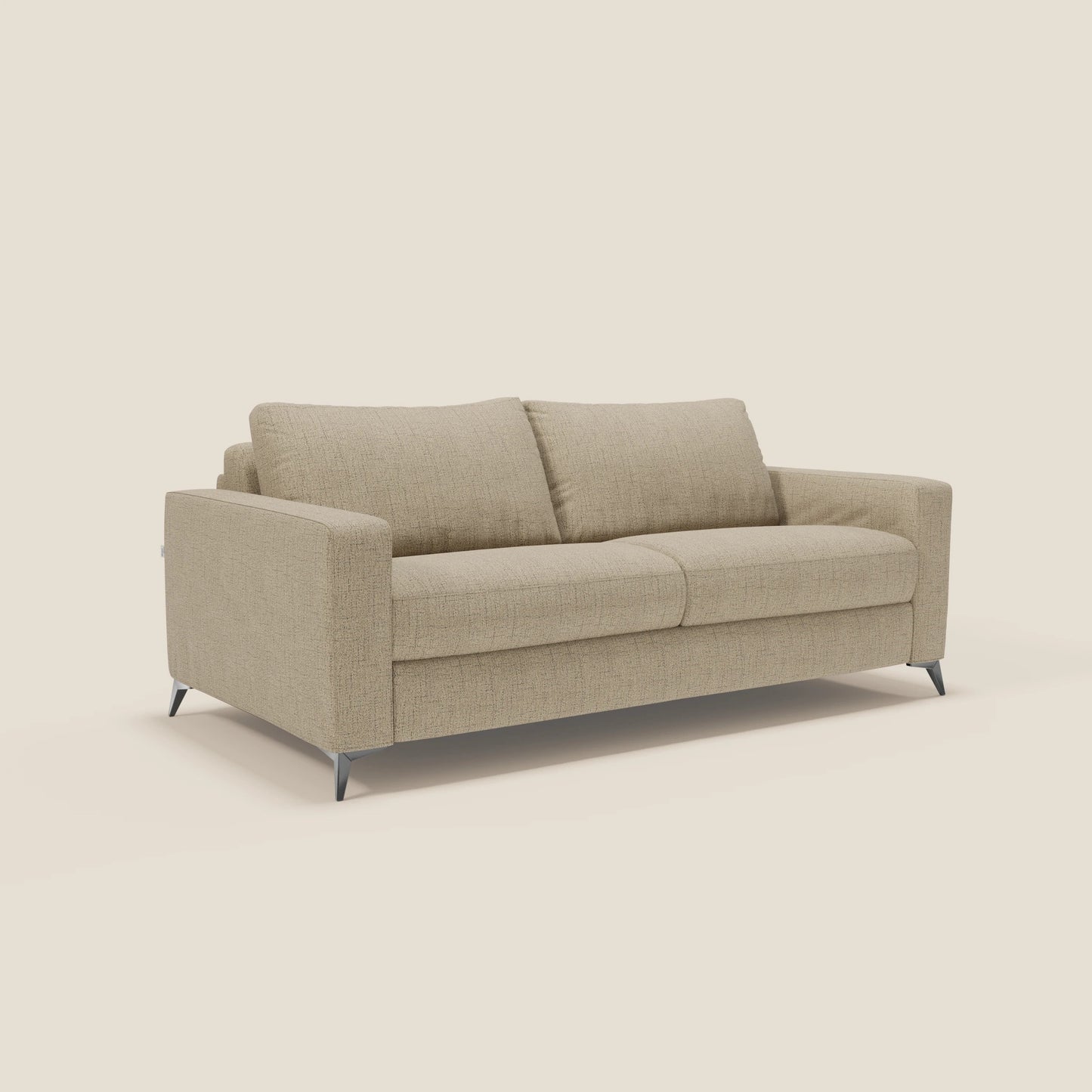 Alaya Divano letto matrimoniale dai morbidi cuscini in tessuto impermeabile T03 beige