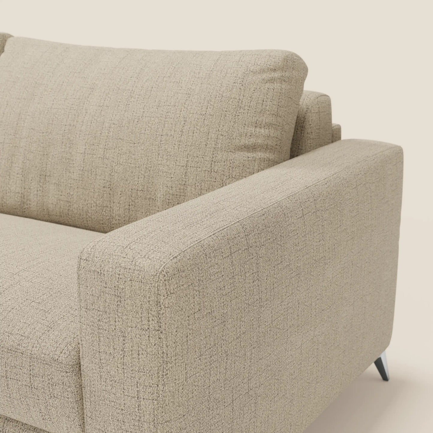 Alaya Divano letto matrimoniale dai morbidi cuscini in tessuto impermeabile T03 beige