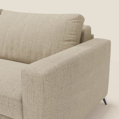 Alaya Divano letto matrimoniale dai morbidi cuscini in tessuto impermeabile T03 beige