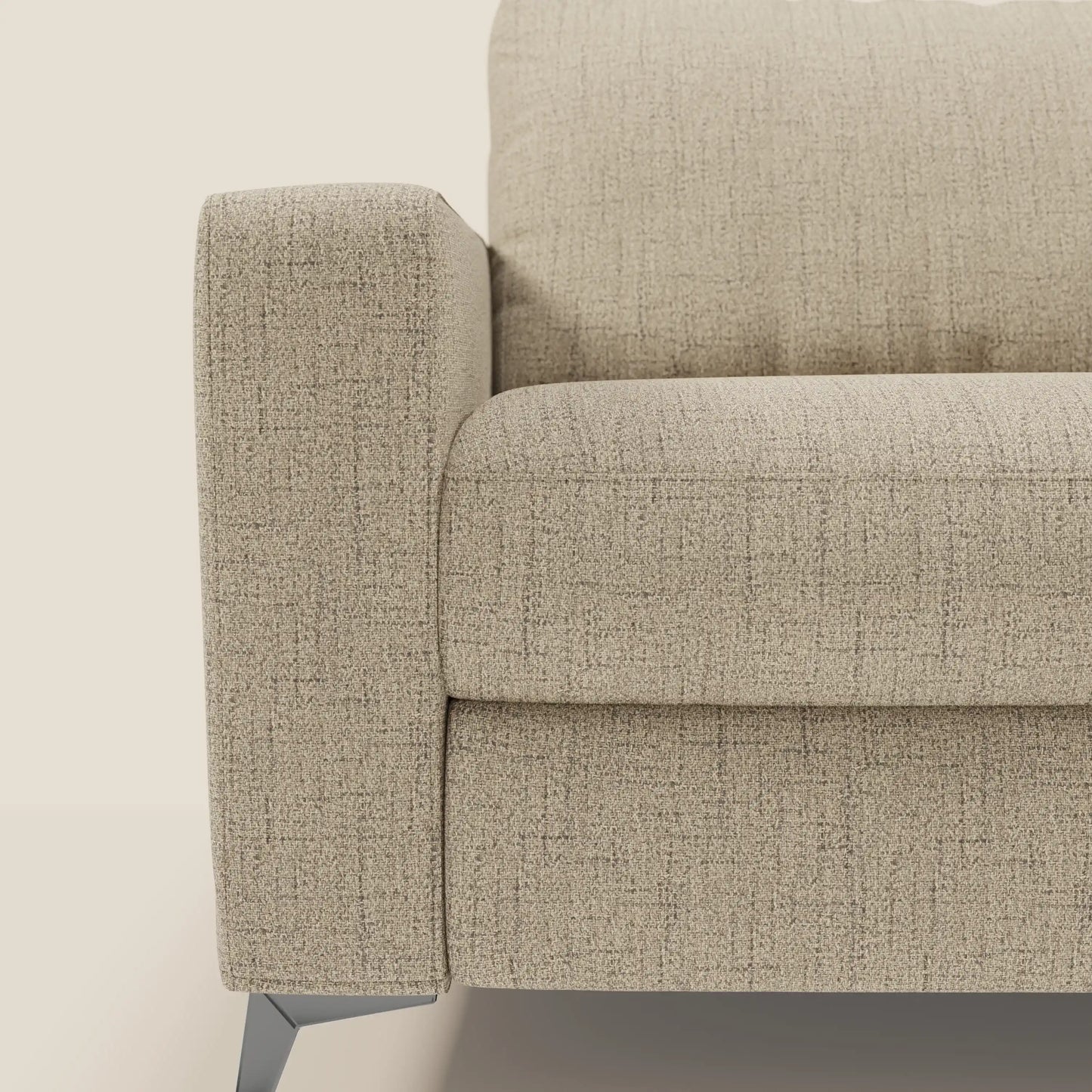 Alaya Divano letto matrimoniale dai morbidi cuscini in tessuto impermeabile T03 beige