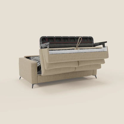 Alaya Divano letto matrimoniale dai morbidi cuscini in tessuto impermeabile T03 beige