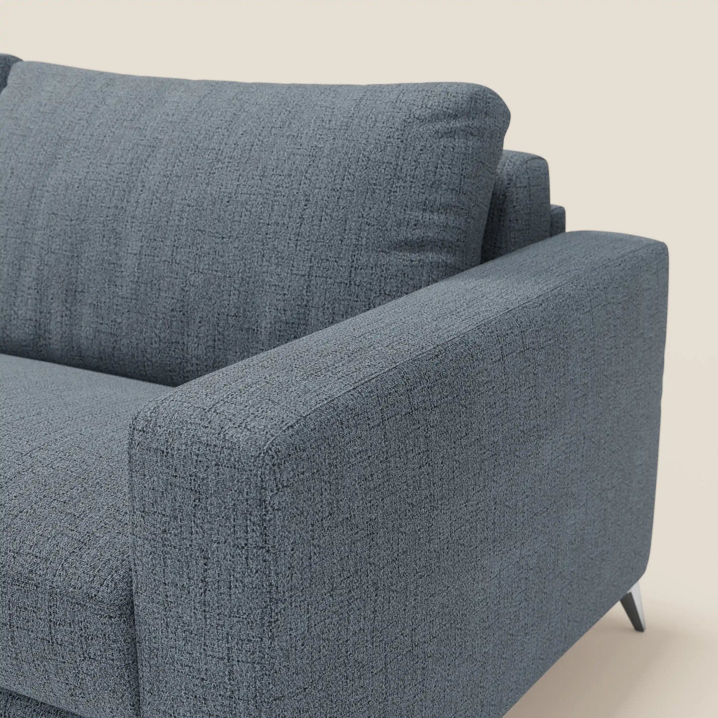 Alaya Divano letto matrimoniale dai morbidi cuscini in tessuto impermeabile T03 blu