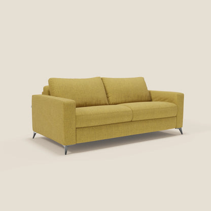 Alaya Divano letto matrimoniale dai morbidi cuscini in tessuto impermeabile T03 giallo