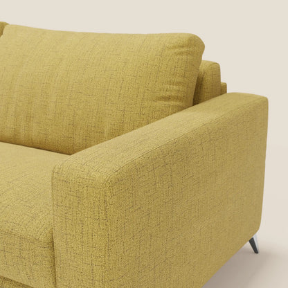 Alaya Divano letto matrimoniale dai morbidi cuscini in tessuto impermeabile T03 giallo