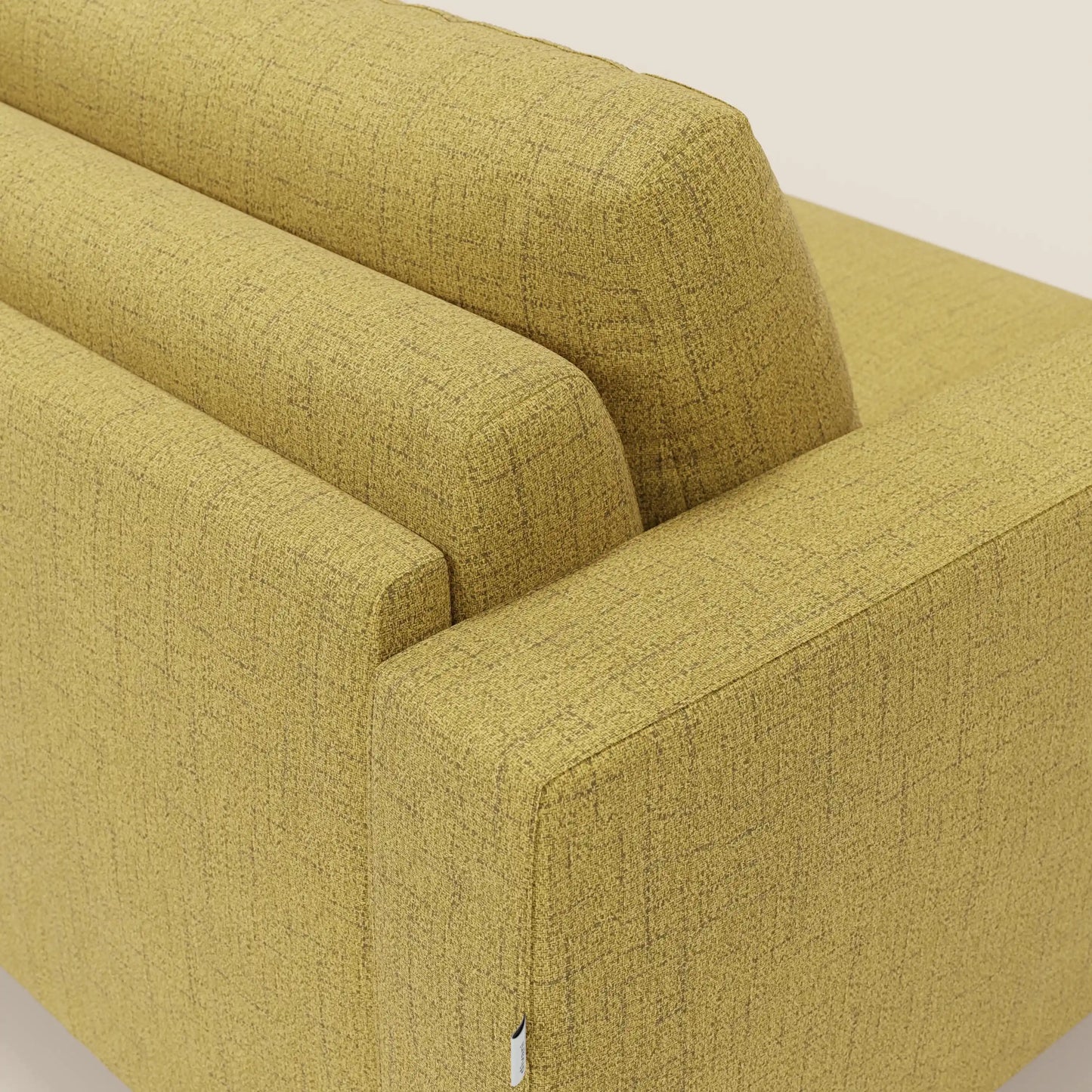 Alaya Divano letto matrimoniale dai morbidi cuscini in tessuto impermeabile T03 giallo