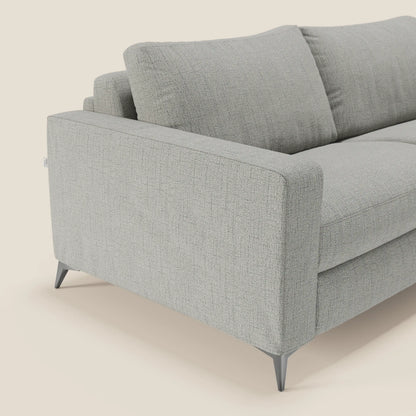 Alaya Divano letto matrimoniale dai morbidi cuscini in tessuto impermeabile T03 grigio chiaro