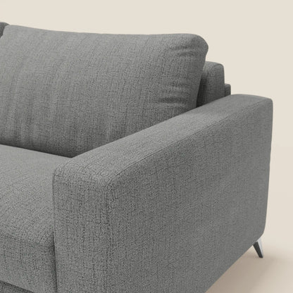 Alaya Divano letto matrimoniale dai morbidi cuscini in tessuto impermeabile T03 grigio