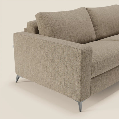 Alaya Divano letto matrimoniale dai morbidi cuscini in tessuto impermeabile T03 marrone