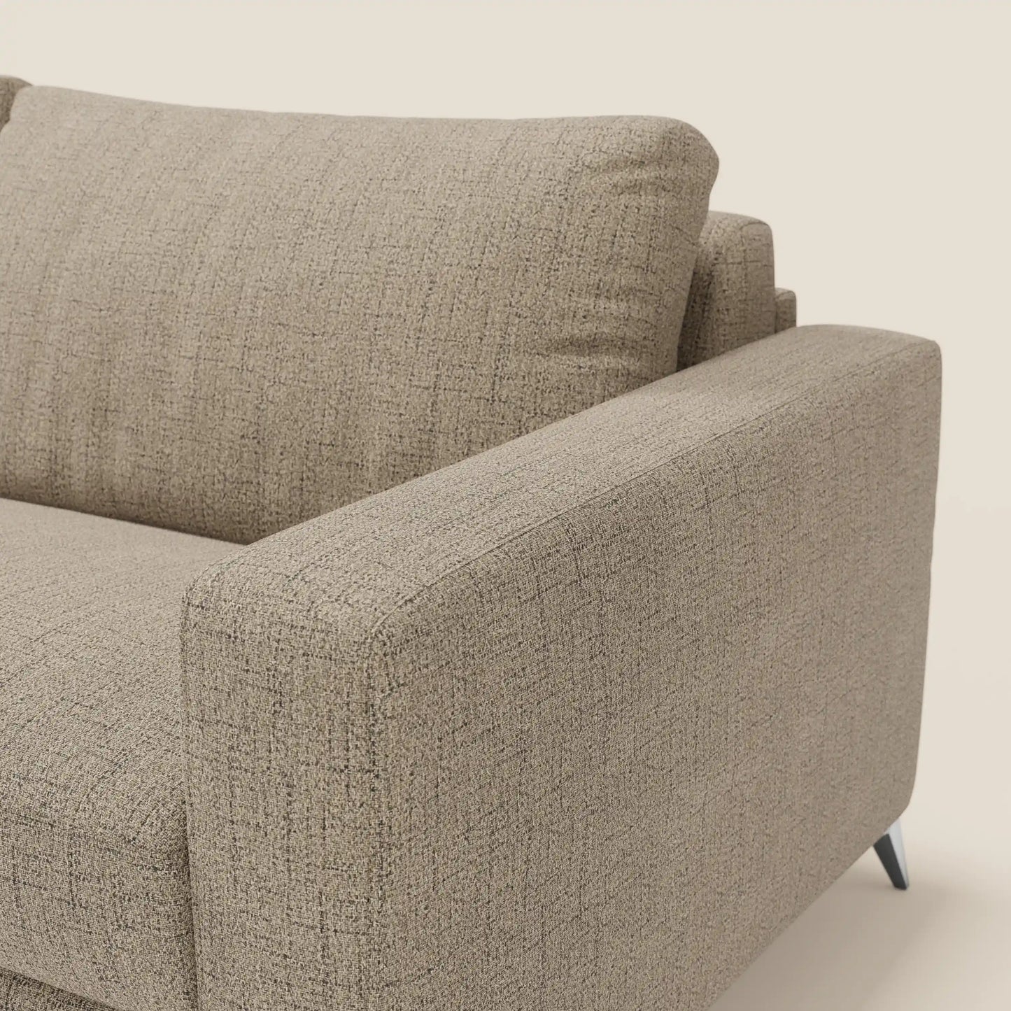 Alaya Divano letto matrimoniale dai morbidi cuscini in tessuto impermeabile T03 marrone