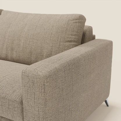 Alaya Divano letto matrimoniale dai morbidi cuscini in tessuto impermeabile T03 marrone