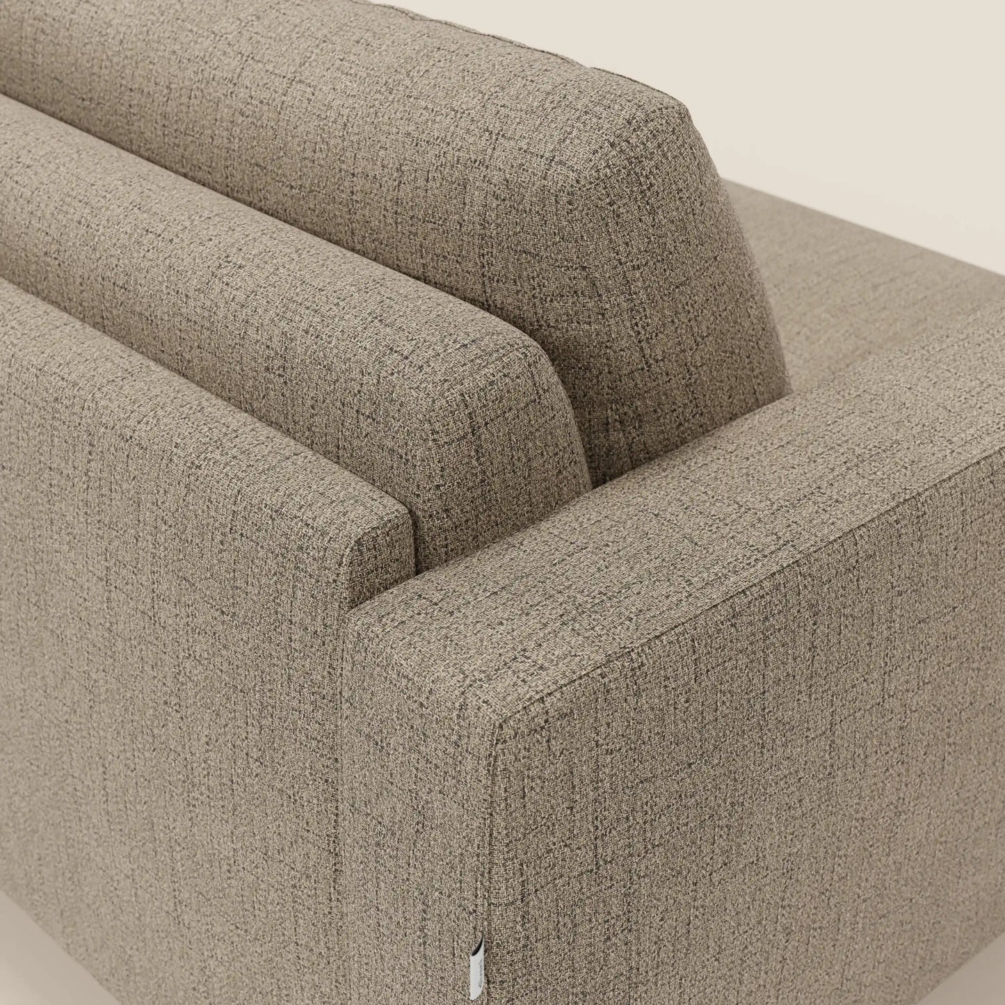 Alaya Divano letto matrimoniale dai morbidi cuscini in tessuto impermeabile T03 marrone