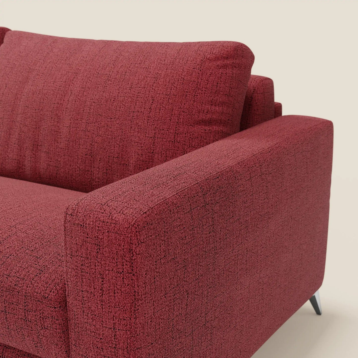 Alaya Divano letto matrimoniale dai morbidi cuscini in tessuto impermeabile T03 rosso