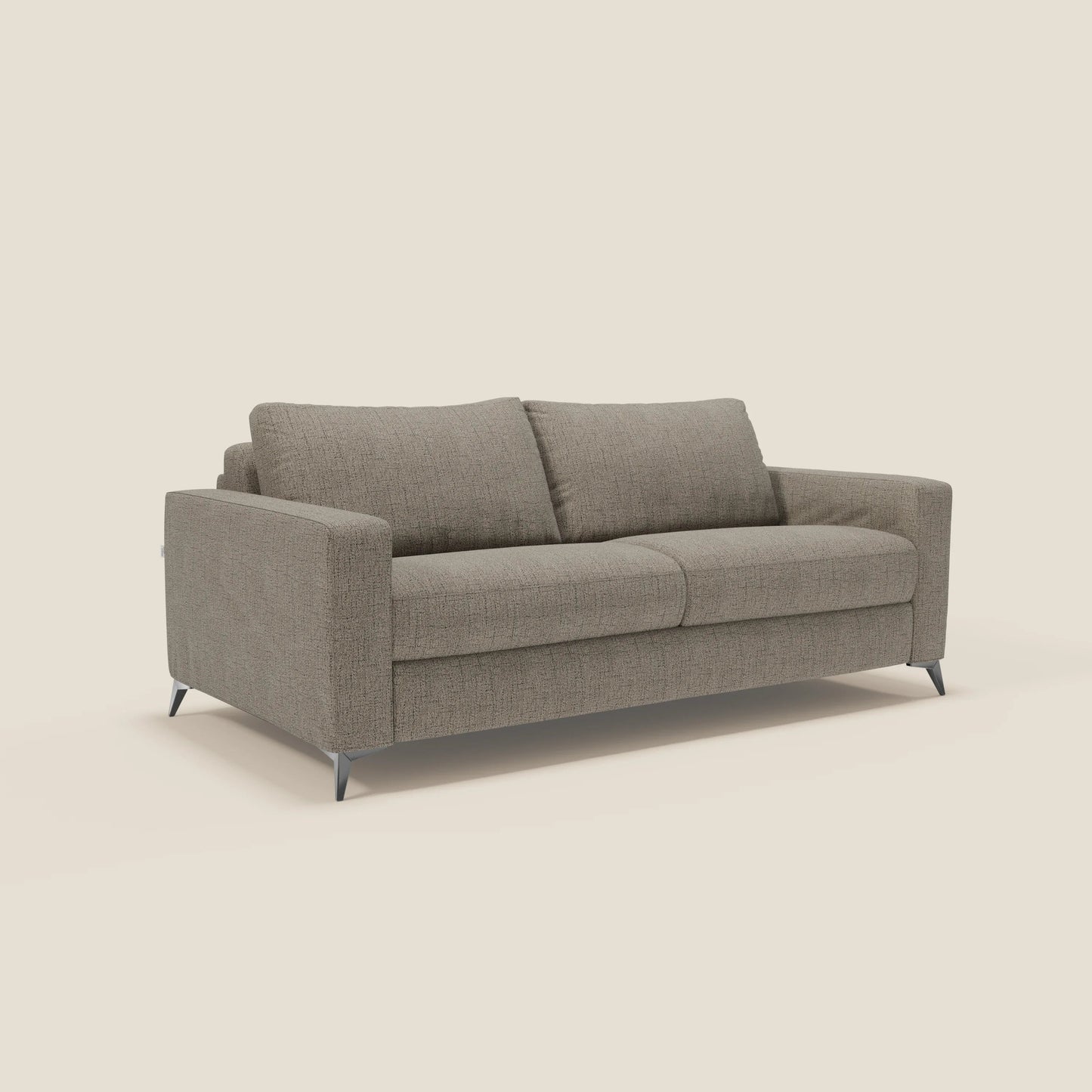 Alaya Divano letto matrimoniale dai morbidi cuscini in tessuto impermeabile T03 talpa