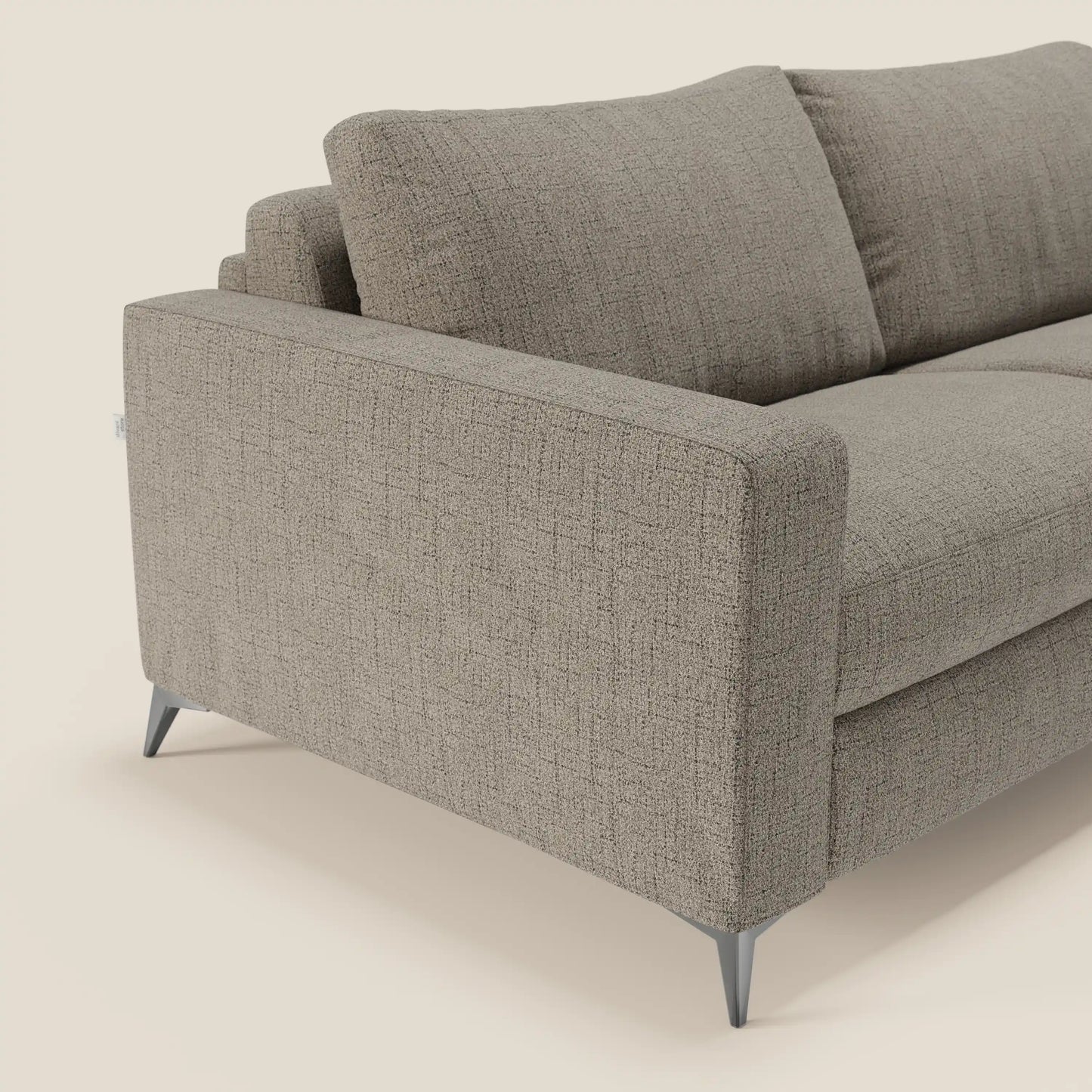 Alaya Divano letto matrimoniale dai morbidi cuscini in tessuto impermeabile T03 talpa