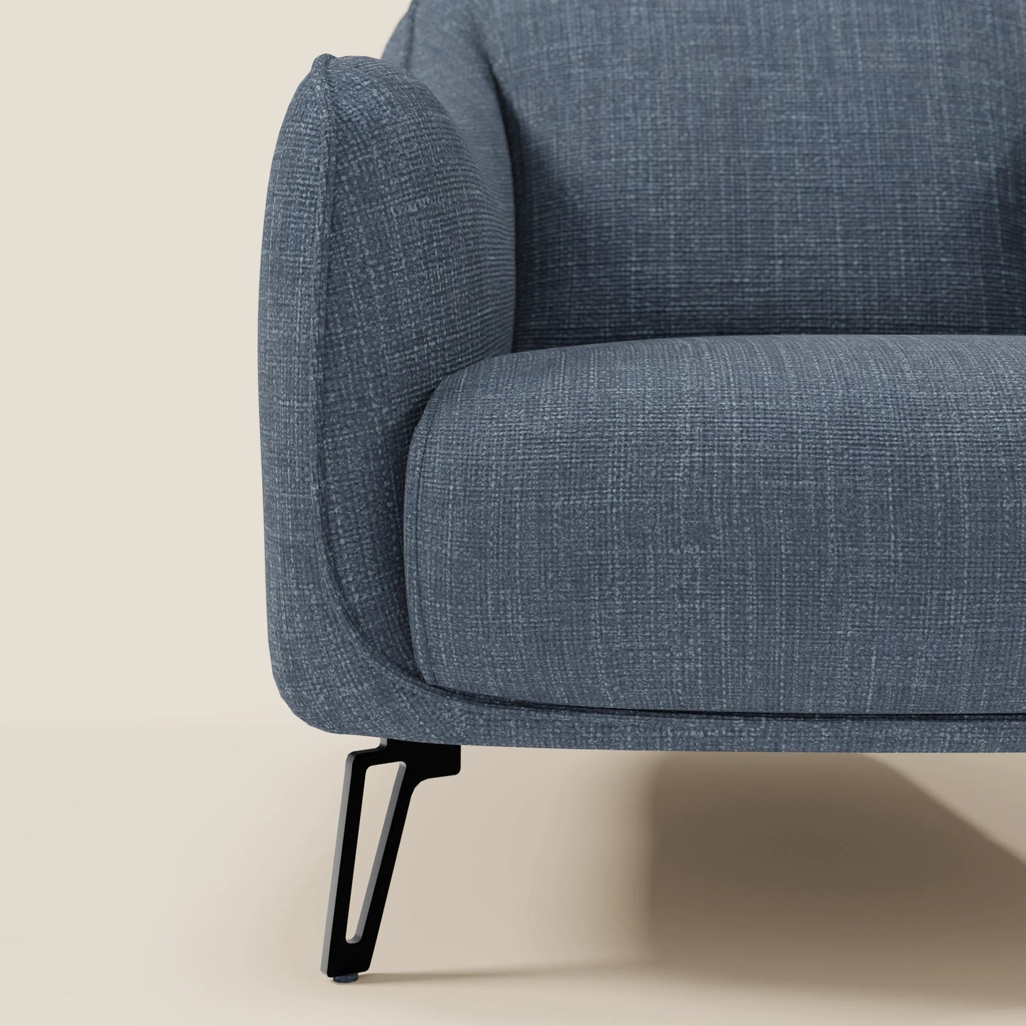 Avela Poltroncina dal comfort senza tempo in morbido tessuto impermeabile T06 blu