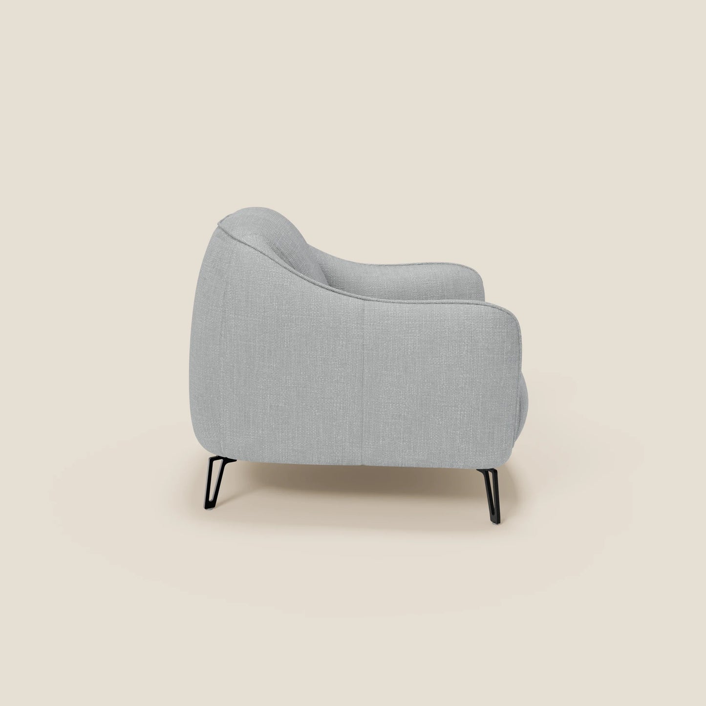 Avela Poltroncina dal comfort senza tempo in morbido tessuto impermeabile T06 ghiaccio