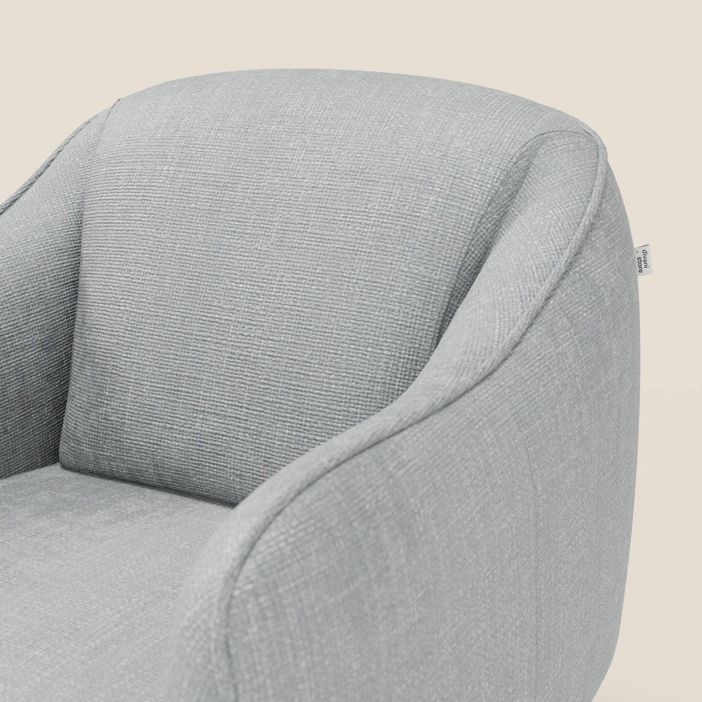 Avela Poltroncina dal comfort senza tempo in morbido tessuto impermeabile T06 ghiaccio