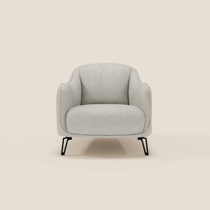 Avela Poltroncina dal comfort senza tempo in morbido tessuto impermeabile T06 grigio chiaro