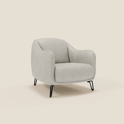 Avela Poltroncina dal comfort senza tempo in morbido tessuto impermeabile T06 grigio chiaro