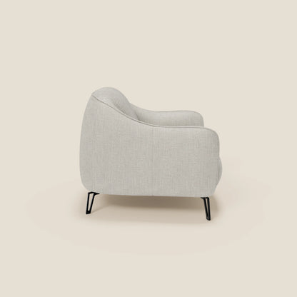 Avela Poltroncina dal comfort senza tempo in morbido tessuto impermeabile T06 grigio chiaro