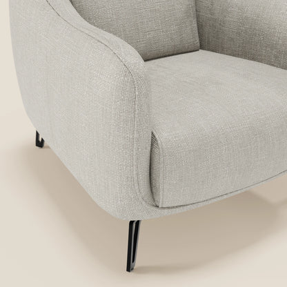 Avela Poltroncina dal comfort senza tempo in morbido tessuto impermeabile T06 grigio chiaro