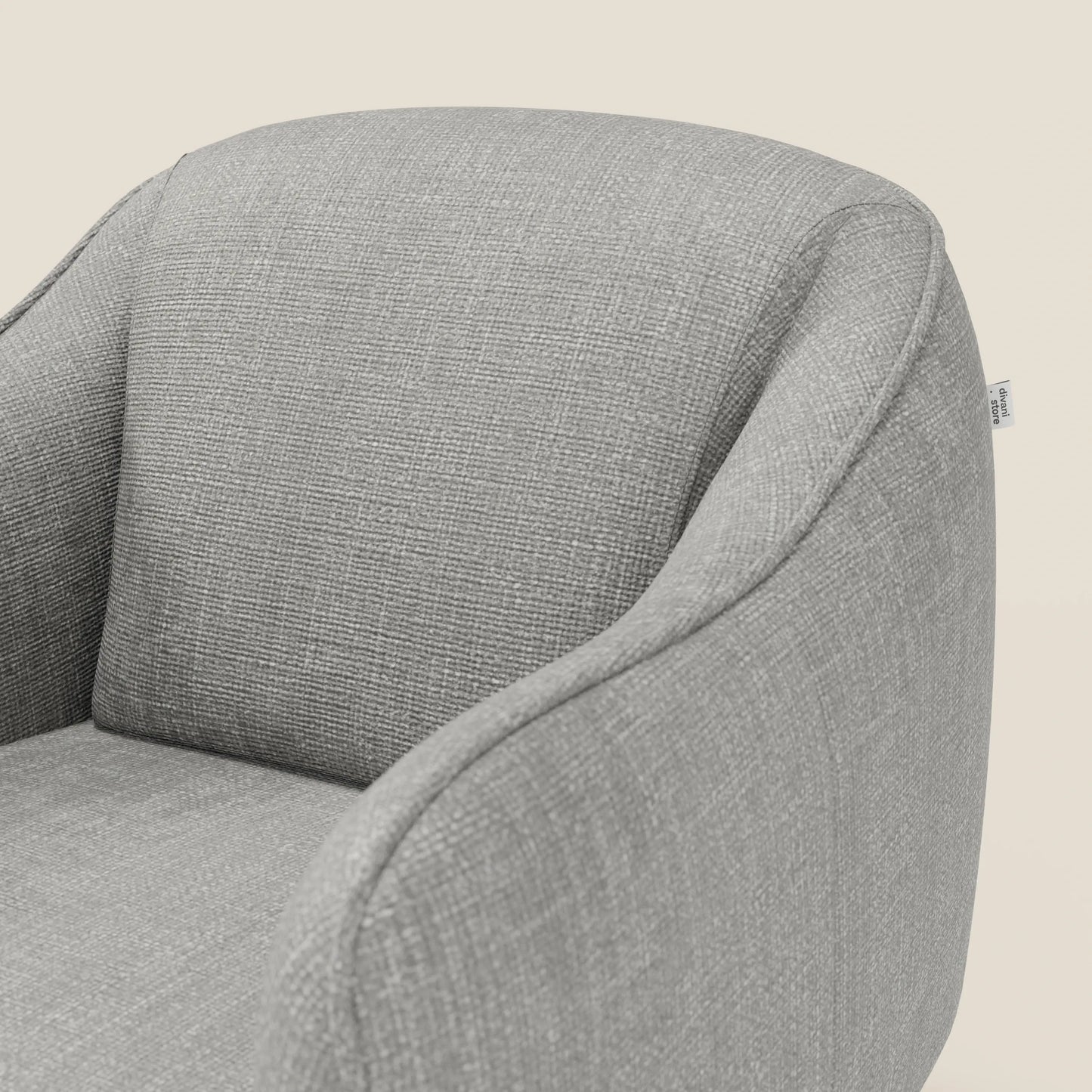 Avela Poltroncina dal comfort senza tempo in morbido tessuto impermeabile T06 grigio