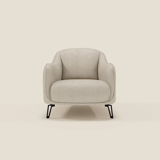Avela Poltroncina dal comfort senza tempo in morbido tessuto impermeabile T06 panna