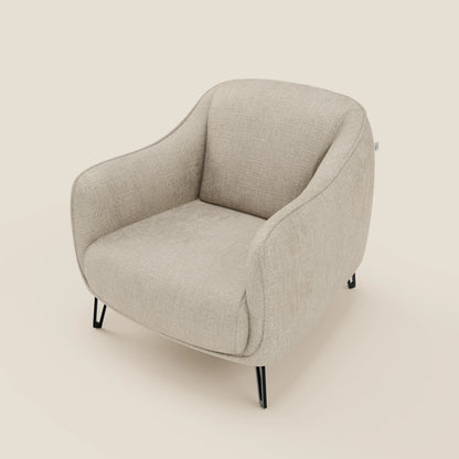 Avela Poltroncina dal comfort senza tempo in morbido tessuto impermeabile T06 panna