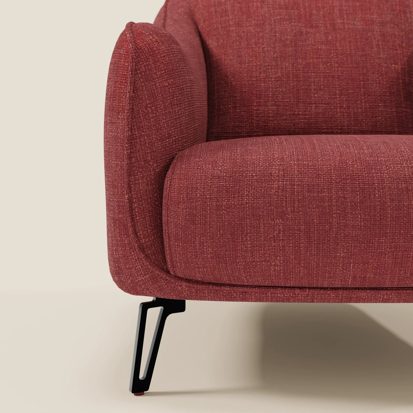 Avela Poltroncina dal comfort senza tempo in morbido tessuto impermeabile T06 rosso