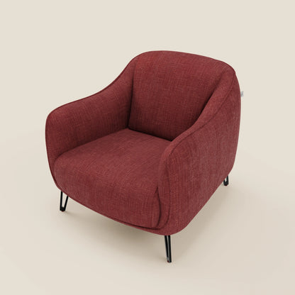 Avela Poltroncina dal comfort senza tempo in morbido tessuto impermeabile T06 rosso