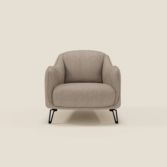 Avela Poltroncina dal comfort senza tempo in morbido tessuto impermeabile T06 tortora