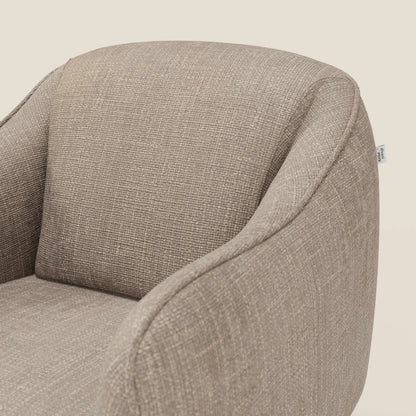 Avela Poltroncina dal comfort senza tempo in morbido tessuto impermeabile T06 tortora