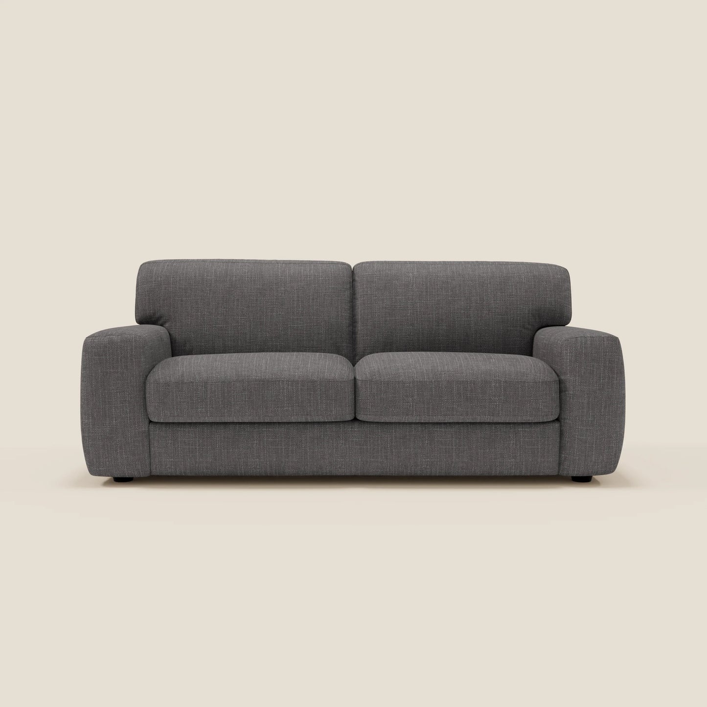 Cloud Divano letto materasso H17 cm dai morbidi cuscini in tessuto impermeabile T06 antracite 