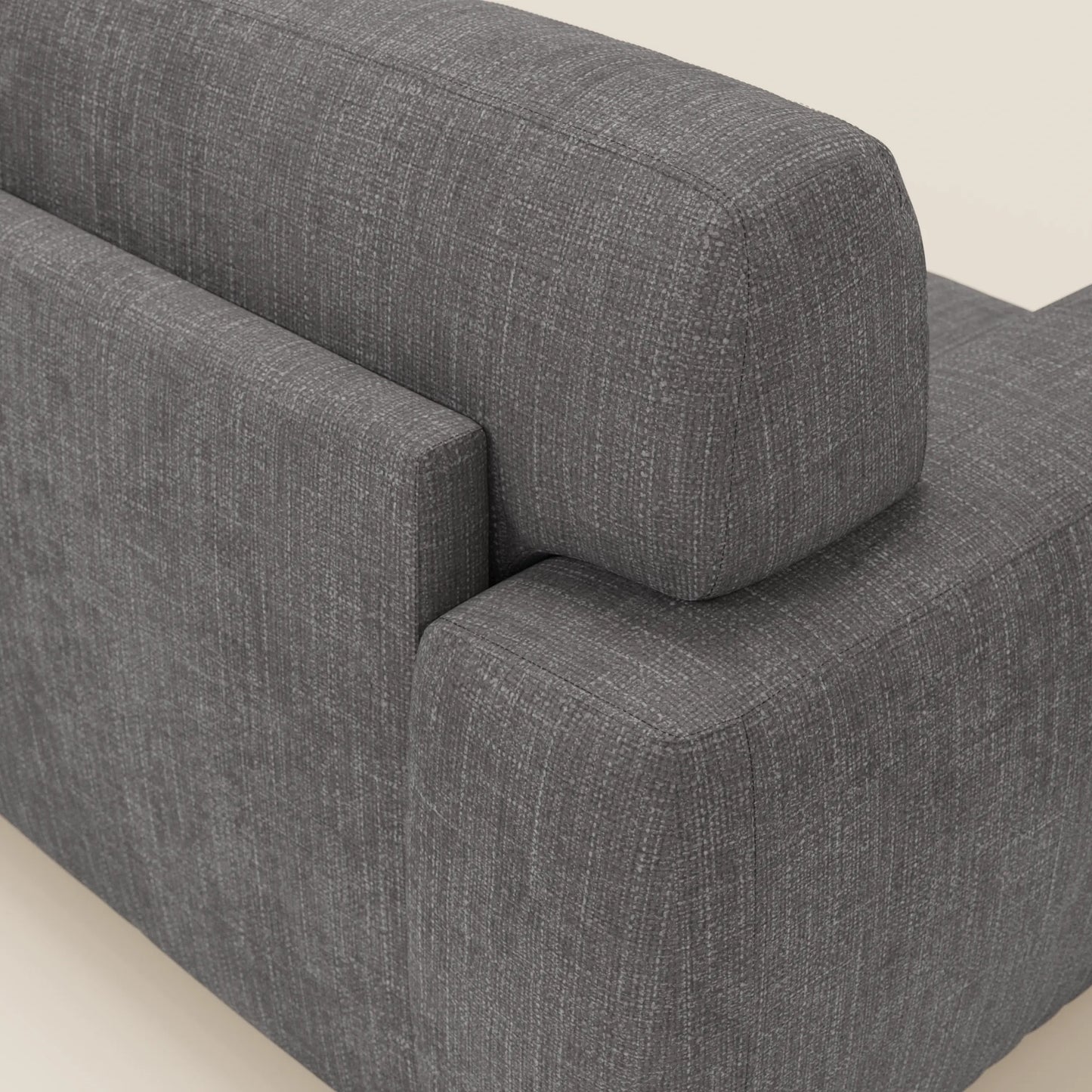 Cloud Divano letto materasso H17 cm dai morbidi cuscini in tessuto impermeabile T06 antracite 