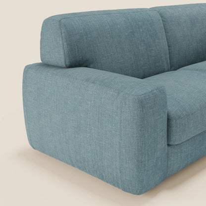 Cloud Divano letto materasso H17 cm dai morbidi cuscini in tessuto impermeabile T06 azzurro 