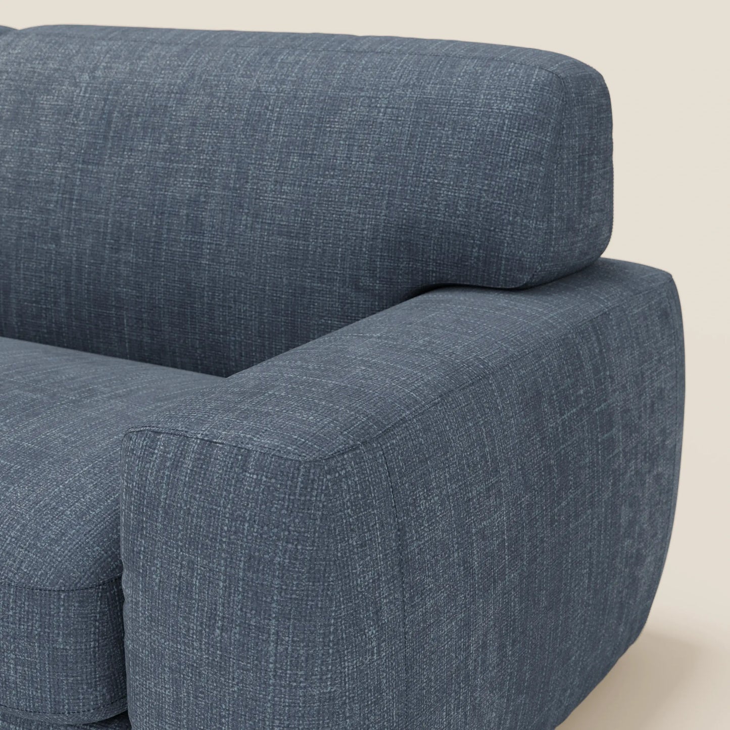 Cloud Divano letto materasso H17 cm dai morbidi cuscini in tessuto impermeabile T06 blu 