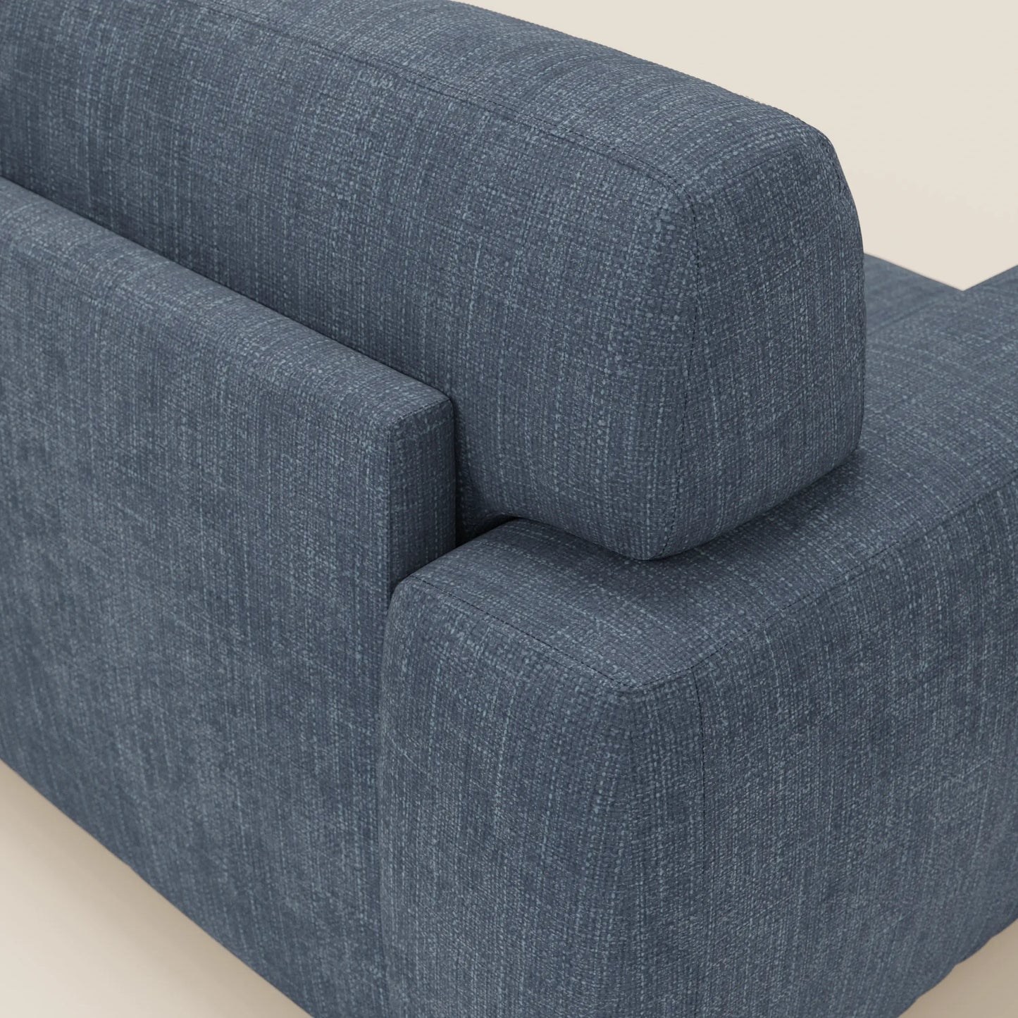 Cloud Divano letto materasso H17 cm dai morbidi cuscini in tessuto impermeabile T06 blu 