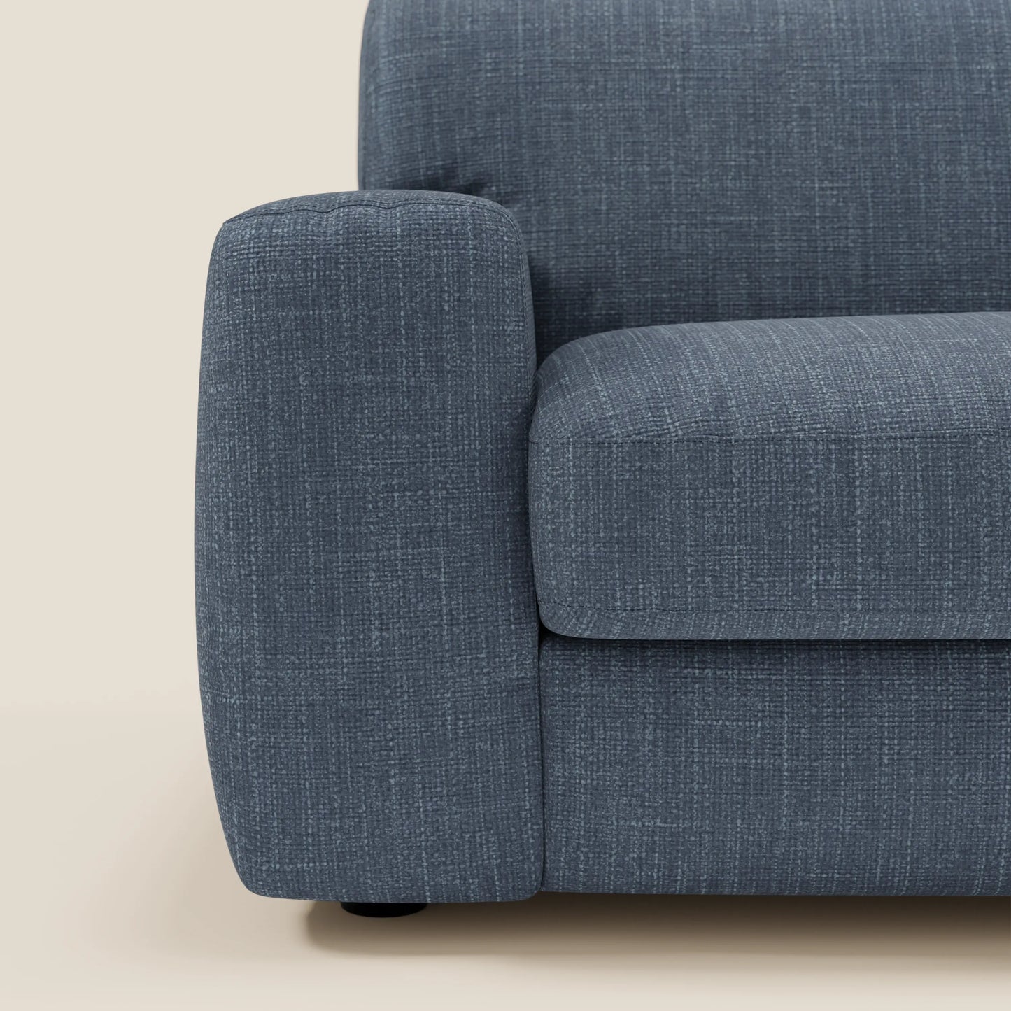 Cloud Divano letto materasso H17 cm dai morbidi cuscini in tessuto impermeabile T06 blu 