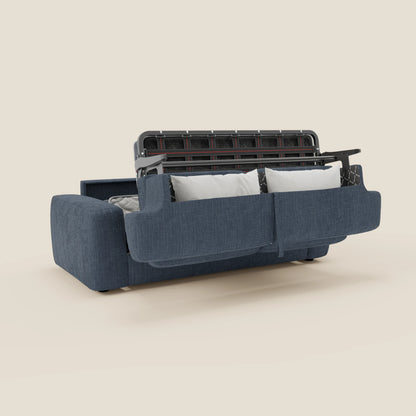 Cloud Divano letto materasso H17 cm dai morbidi cuscini in tessuto impermeabile T06 blu 