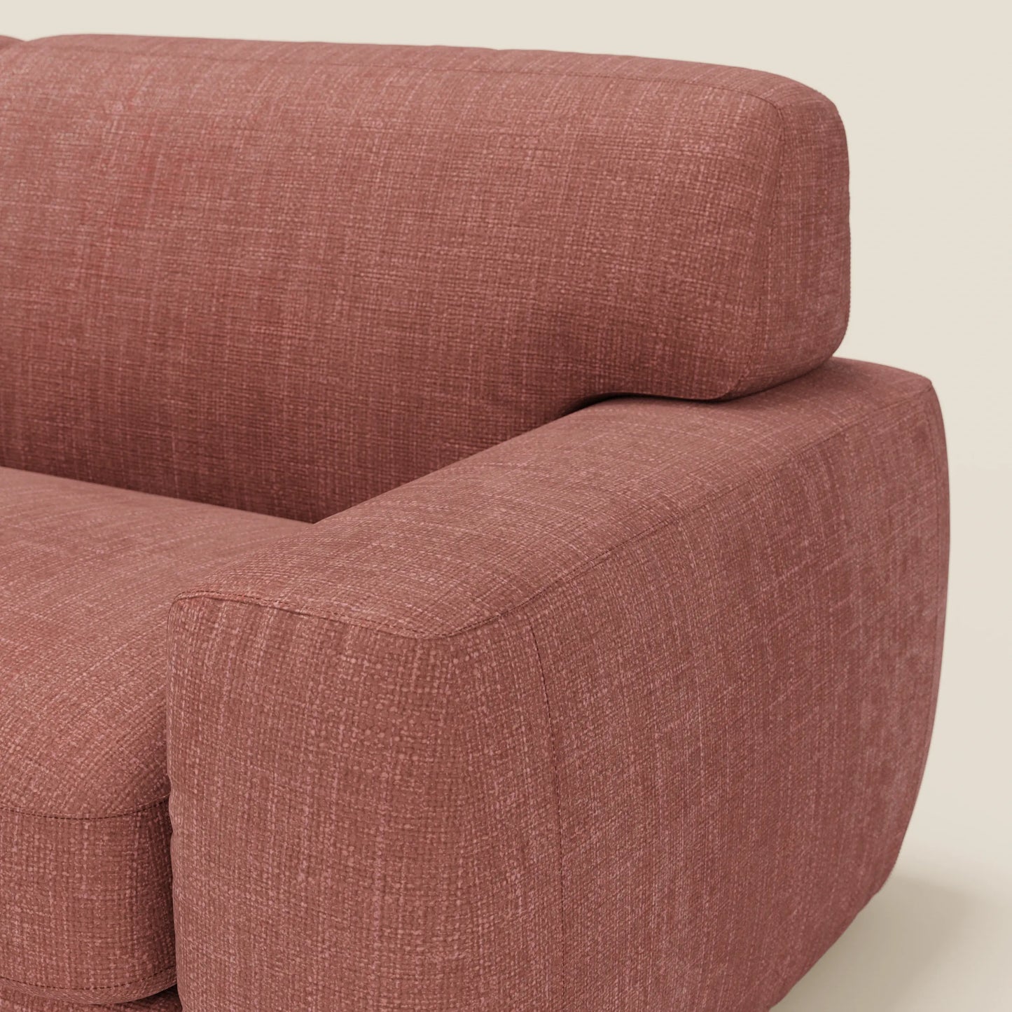 Cloud Divano letto materasso H17 cm dai morbidi cuscini in tessuto impermeabile T06 corallo 