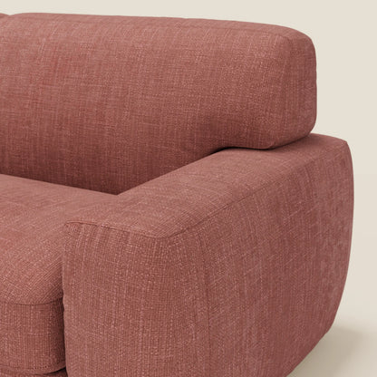 Cloud Divano letto materasso H17 cm dai morbidi cuscini in tessuto impermeabile T06 corallo 