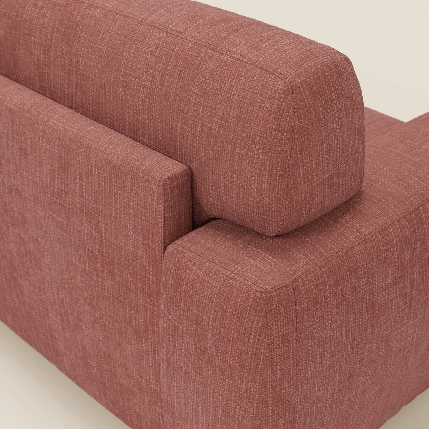 Cloud Divano letto materasso H17 cm dai morbidi cuscini in tessuto impermeabile T06 corallo 