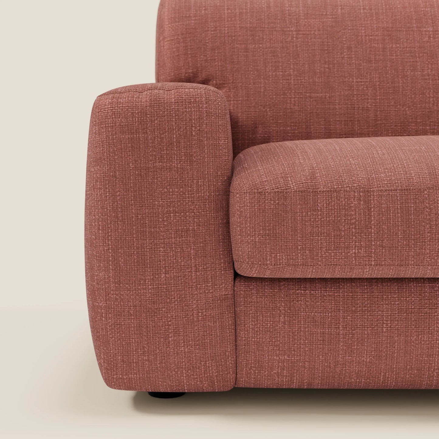 Cloud Divano letto materasso H17 cm dai morbidi cuscini in tessuto impermeabile T06 corallo 