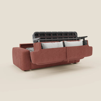 Cloud Divano letto materasso H17 cm dai morbidi cuscini in tessuto impermeabile T06 corallo 