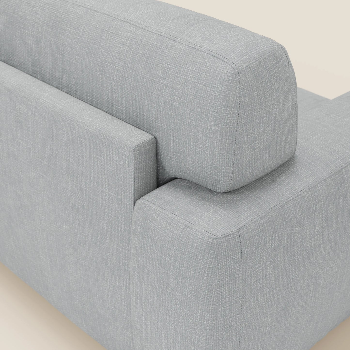 Cloud Divano letto materasso H17 cm dai morbidi cuscini in tessuto impermeabile T06 ghiaccio 